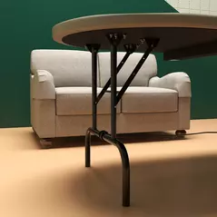 SPORTNOW 8 Player Folding Poker Table, with Cup Holders, Cushioning Edge, Brown and Blue - 9