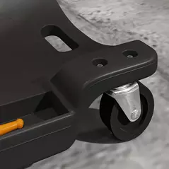 DURHAND Mechanic Vehicle Creeper, Under-Car Rolling Crawler Board, with Headrest, Wheels, Black - 8