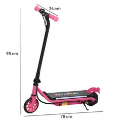 AIYAPLAY Electric Scooter for Kids Aged 6-14 Years, with Colourful Lights, Pink - 3