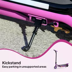 AIYAPLAY Electric Scooter for Kids Aged 6-14 Years, with Colourful Lights, Purple - 9