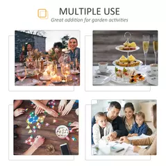 Outsunny Extendable Garden Table 135-270cm x 90cm x 75cm, 10 Seater Outdoor Dining Table with Aluminium Frame for Lawn, Balcony and Backyard, Grey - 6