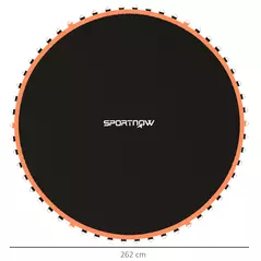 SPORTNOW Trampoline Replacement Mat with Spring Pull Tool, 54 V-Hooks, for 10ft Trampoline using 14cm Springs, Orange - 3