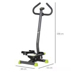 HOMCOM Twister Stepper, Step Machine with Adjustable Resistance, LCD Screen - Grey - 3