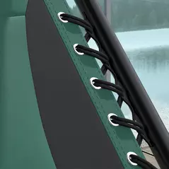 Outsunny Zero Gravity Lounger Chair Set of 2, Folding Reclining Patio Chair with Shade Cover, Padded Seat, Cup Holder, Soft Cushion and Headrest for Poolside, Camping, Green - 9