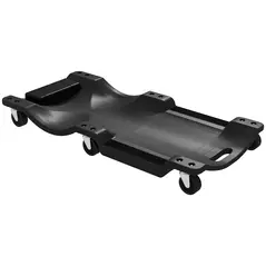 DURHAND Mechanic Vehicle Creeper, Under-Car Rolling Crawler Board, with Headrest, Wheels, Black - 1