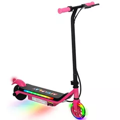 AIYAPLAY Electric Scooter for Kids Aged 6-14 Years, with Colourful Lights, Pink - 1