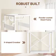 HOMCOM Multi-Storage Clothes Rack - White - 6