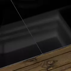 Outsunny Outdoor Dining Table for 6, Aluminium Rectangular Garden Table with Tempered Glass Tabletop for Yard, Patio, Black - 9