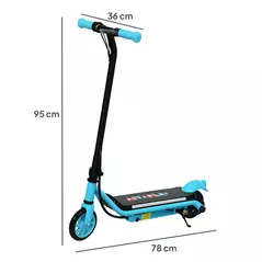 AIYAPLAY Electric Scooter for Kids Aged 6-14 Years, with Colourful Lights, Blue - 3