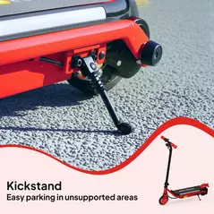 AIYAPLAY Electric Scooter for Kids Aged 6-14 Years, with Colourful Lights, Red - 9