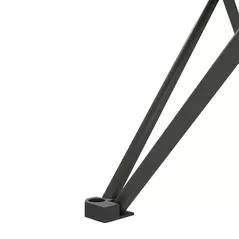 Outsunny Folding Camping Table, Lightweight Metal Picnic Table with Carry Bag, Foldable Table for Outdoor Camping, Picnic, Hiking, BBQ, Fishing, Black - 9