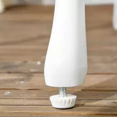 Outsunny 3 Pcs Aluminium Bistro Set Garden Furniture Dining Table Chairs Antique Outdoor Seat Patio Seater White - 9