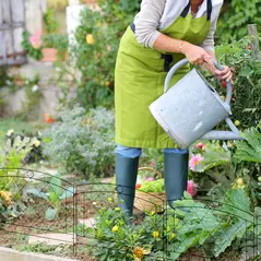 Outsunny Metal Decorative Outdoor Picket Fence Panels Set of 6, Black - 2