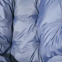 Outsunny String Rattan Egg Chair, with Padded Seat Cushion - Grey/Black - 8