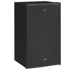HOMCOM 91L Freestanding Under-Counter Fridge with Lock - Black - 1