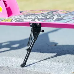 AIYAPLAY Foldable Kids Scooter with Adjustable Handlebar, 200mm Big Wheel, Rear Fender Brake, for Ages 6-12 Years, Pink - 8