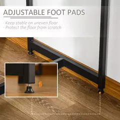 HOMCOM Industrial Bar Table Set for 2, 3 Pieces Pub Table and Bar Stools with Storage Shelf for Kitchen - 6