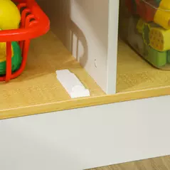 AIYAPLAY Kids Play Kitchen, Pretend Play Kitchen with Realistic Oven, Stove, Sink, Kitchen, Accessories, White - 9