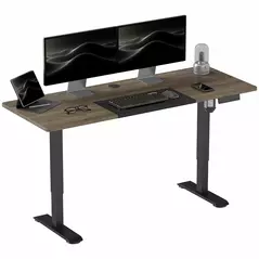 Vinsetto 72-116cm Adjustable Electric Standing Desk, with LED Display - Black - 1