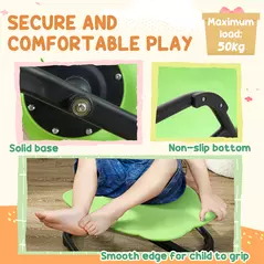 AIYAPLAY Elephant-Shaped Spinning Chair for Autism, 3-6 Years, Green - 5