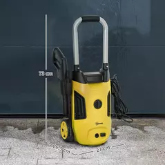 Outsunny 1800W 150-Bar Pressure Washer, with Adjustable Nozzle - Yellow - 3