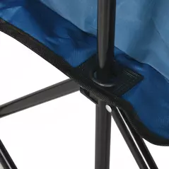 Outsunny 6 Seater Folding Camping Chair with Cup Holder & Carry Bag - Blue - 8