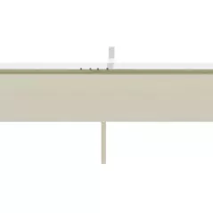 Outsunny Retractable Pergola Cover, 2.55 x 2.5 m Replacement Canopy Fabric for 3 x 3 m Frame, Roof Top Only, Cream White - 7