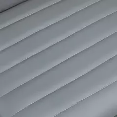 HOMCOM Armless Task Desk Chair, Swivel Office Chair with Faux Leather, Adjustable Seat Height, Chrome Base, Wheels for Home, Light Grey - 8