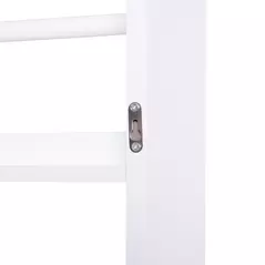 HOMCOM Bookcase, 4 Tier Wall Mounted Bookshelf, 15cm Depth Storage Shelving Rack for Bedroom Nursery Office Home, Accessories Supplies, White - 9