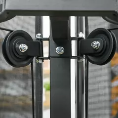 SPORTNOW Multi Gym Workout Station, Weight Machine with 65kg Weight Stack, Sit Up Bench, Push Up Stand, Dip Station - 9