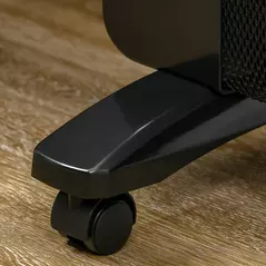 HOMCOM Mica Electric Space Heater, Portable Heater for Home with 2 Heat Settings, Living Room, Study, Garage, Adjustable Temperature 18-30°C, 1000W/2000W, Black - 9