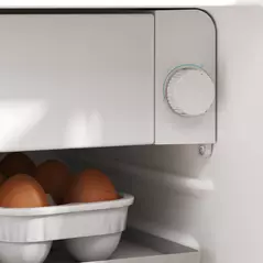 HOMCOM 46 Litre Lockable Countertop Fridge - Grey - 8