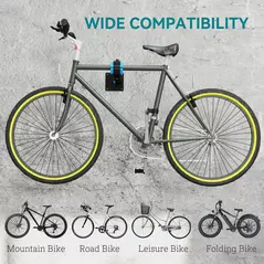 HOMCOM Bike Repair Stand, with Adjustable Clamp, Black - 6