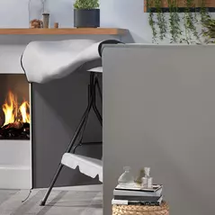 Outsunny 205 x 124cm Three-Seater Swing Chair Protective Cover Grey - 7