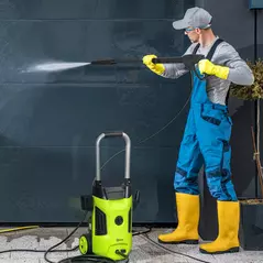 Outsunny 1800W 150-Bar Pressure Washer, with Adjustable Nozzle - Green - 2