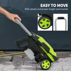 Outsunny 1800W 150-Bar Pressure Washer, with Adjustable Nozzle - Green - 8