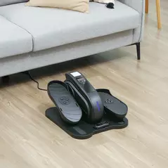 SPORTNOW Under Desk Elliptical Machine, Seated Pedal Exerciser, Mini Electric Elliptical Machine for Seniors with LCD Monitor, Remote Control and 10 Adjustable Speed, Quiet & Portable, Black - 9