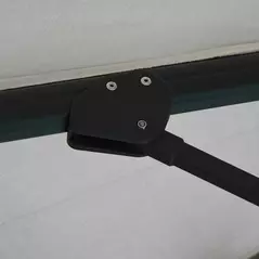 Outsunny 3(m) LED Cantilever Parasol Garden Sun Umbrella w/ Cross Base and Solar Lights Grey - 9