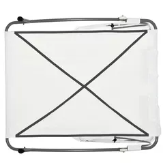 Outsunny Double Sun Lounger with Adjustable Detachable Canopy, Portable Garden Daybed for 2 with Wheels, Outdoor Sunbed Hammock with 2 Pillows, 220 KG Max. Load, White - 8