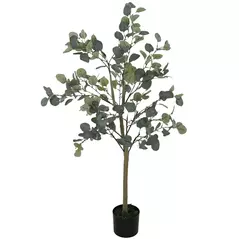 Outsunny 35.5" Topiary Trees Artificial Faux Fakes Spiral Plant Green Cedar Tree Indoor Decor with Nursery Pot - 1