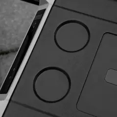 Outsunny 50L Car Refrigerator, Portable Compressor Cooler Box, Fridge Freezer w/ Inner LED Light, Foldable Handles, Cup Holders, 12/24V DC and 110-240V AC for Campervan RV Boat Travel Down to -20℃ - 9