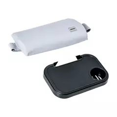 Outsunny Zero Gravity Lounger Chair, Folding Reclining Patio Chair with Shade Cover, Padded Seat, Cup Holder, Soft Cushion and Headrest for Poolside, Camping, Grey - 9