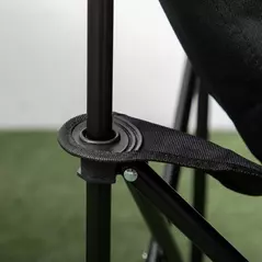 Outsunny Camping Chair, Lightweight Folding Chair with Carrying Bag and Storage Pocket, Perfect for Festivals, Fishing, Beach and Hiking, Black - 8