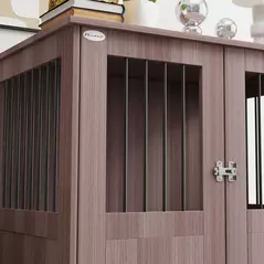 PawHut Dog Crate Table for Medium and Large Dogs with Magnetic Door for Indoor Use, 85 x 55 x 75 cm, Purple - 9