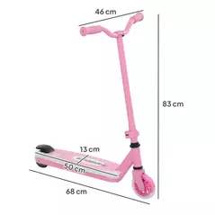 AIYAPLAY Electric Scooter for Kids Aged 4-7 Years, with Flashing LED Lights, Rear Auxiliary Wheels, Pink - 3