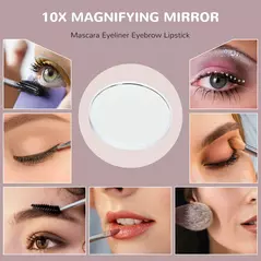 HOMCOM 14 LED bulb Tabletop Makeup Mirror, with Adjustable Settings - 8