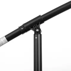 Outsunny 3(m) Cantilever Umbrella 18 Ribs & Vents Adjustable Angle for Patio Light Grey - 8