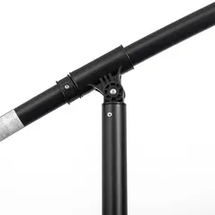 Outsunny 3(m) Cantilever Umbrella 18 Ribs & Vents Adjustable Angle for Patio Light Grey - 8