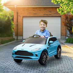 AIYAPLAY Aston Martin DBX Licensed Battery Powered Kids Electric Car, 12V Kids Ride on Car w/ Lights, Music Horn, Blue - 2