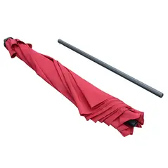 Outsunny 2.8m Garden Parasol Umbrella, Round Outdoor Market Table Umbrella Sun Shade Canopy, Wine Red - 8